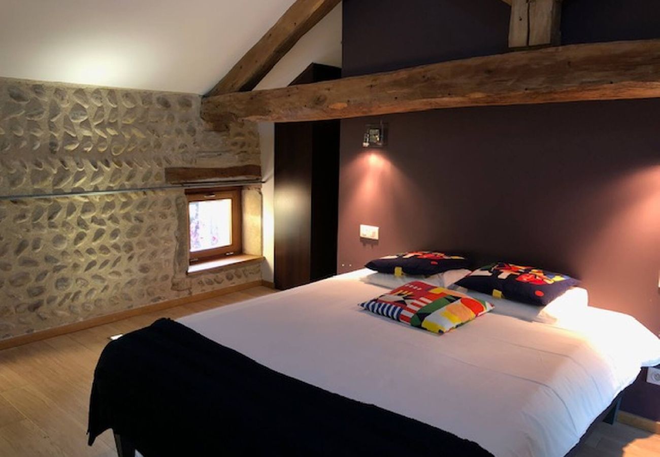 Maison à Chantemerle-les-Blés - Maison en galets avec piscine et jacuzzi
