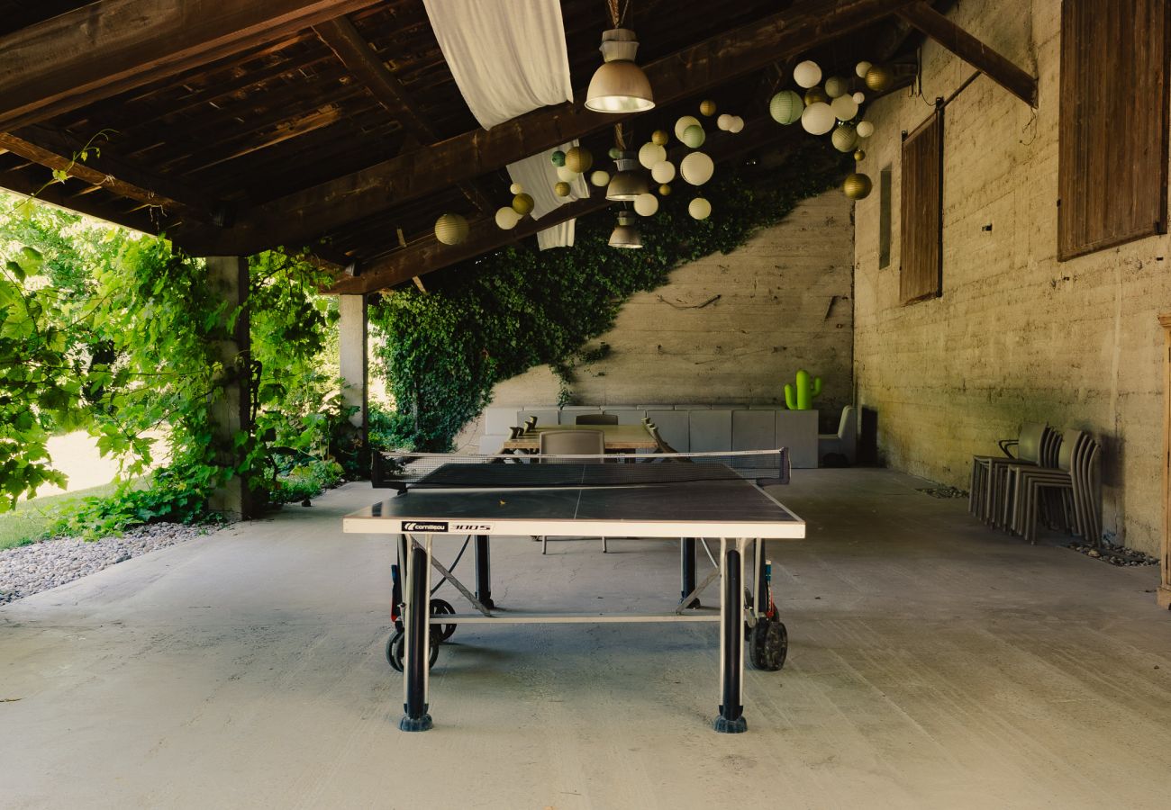 Maison à Chantemerle-les-Blés - Maison en galets avec piscine et jacuzzi